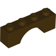 Brick W. Bow 1X4 - Dark Brown