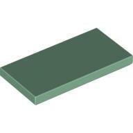 Flat Tile 2X4 - Sand Green