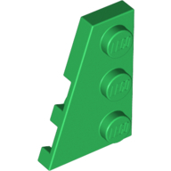 Left Plate 2X3 W/Angle - Dark Green