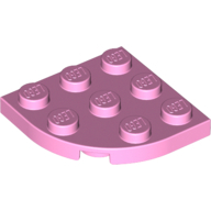 Plate 3X3, 1/4 Circle - Light Purple