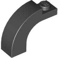 Brick 1X3X2 W/Ins And Outs.Bow - Black