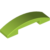 Plate W. Bow 1X4X2/3 - Bright Yellowish Green