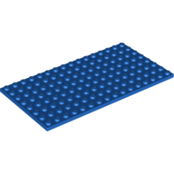 Plate 8X16 - Bright Blue