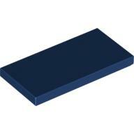 Flat Tile 2X4 - Earth Blue