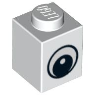 Brick 1X1  No. 3 - White