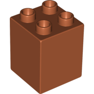 Duplo Brick 2X2X2 - Dark Orange
