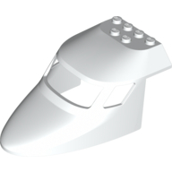 Plane Front 6X10X4 W. Window - White