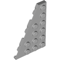 Left Plate 4X6, Deg. 27 - Medium Stone Grey