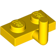 Plate 1X2 W. Vertical Schaft - Bright Yellow