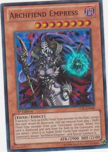 Archfiend Empress - STBL-EN000 - Super Rare - 1st Edition