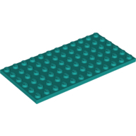 Plate 6X12 - Bright Bluish Green