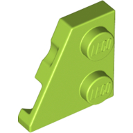 Left Plate 2X2, 27 Deg. - Bright Yellowish Green