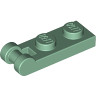 Plate 1X2 W/Shaft Minuscule3.2 - Sand Green