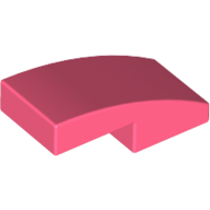 Plate W. Bow 1X2X2/3 - Vibrant Coral