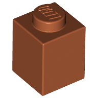 Brick 1X1 - Dark Orange