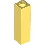 Brick 1X1X3 - Cool Yellow