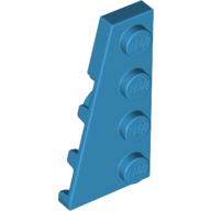 Left Plate 2X4 W/Angle - Dark Azur
