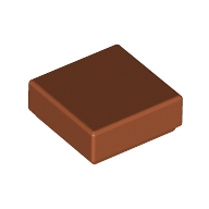 Flat Tile 1X1 - Dark Orange