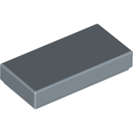 Flat Tile 1X2 - Sand Blue