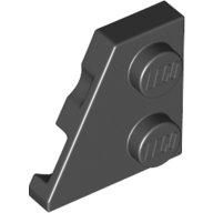 Left Plate 2X2 27 Deg - Black