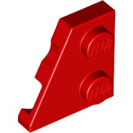 Left Plate 2X2 27 Deg - Bright Red