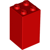 Brick 2X2X3 - Bright Red