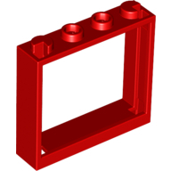 Frame 1X4X3 - Bright Red