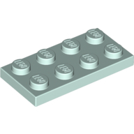 Plate 2X4 - Aqua