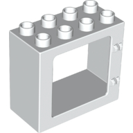 Duplo Door-/Windowelem. 2X4X3 - White