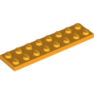 Plate 2X8 - Flame Yellowish Orange