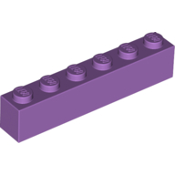 Brick 1X6 - Medium Lavender