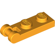 Plate 1X2 W/Shaft Minuscule3.2 - Flame Yellowish Orange