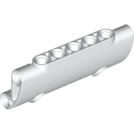 Bowed Panel 3X7X2 W/ 4.85 Hole - White