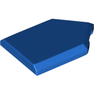 Flat Tile 2X3 W/ Angle - Bright Blue