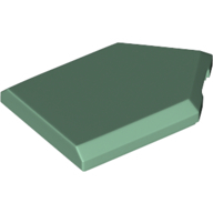 Flat Tile 2X3 W/ Angle - Sand Green