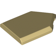 Flat Tile 2X3 W/ Angle - Brick Yellow