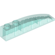 Brick 1X6, W/ Bow - Transparent Light Blue