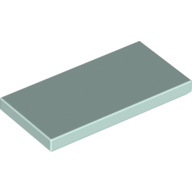 Flat Tile 2X4 - Aqua