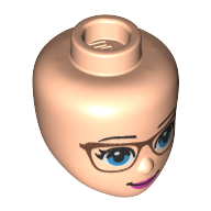 Mini Doll, Head, No. 111 - Light Nougat