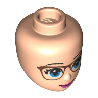 Mini Doll, Head, No. 111 - Light Nougat