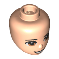 Mini Doll, Head, No. 155 - Light Nougat