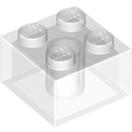 Brick 2X2 - Transparent
