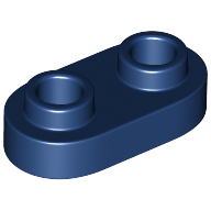 Plate 1X2, Rounded, No. 1 - Earth Blue