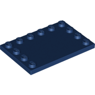 Plate 4X6 W. 12 Knobs - Earth Blue