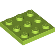 Plate 3X3 - Bright Yellowish Green