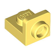 Plate 1X1, W/ 1.5 Plate 1X1, Upwards - Cool Yellow