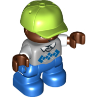 Child Figure W/ Cap Le Wp6 - Medium Stone Grey