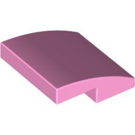 Plate W. Bow  2X2X2/3 - Light Purple