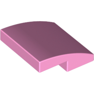 Plate W. Bow  2X2X2/3 - Light Purple