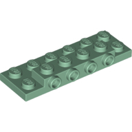 Plate 2X6X2/3 W 4 Hor. Knob - Sand Green